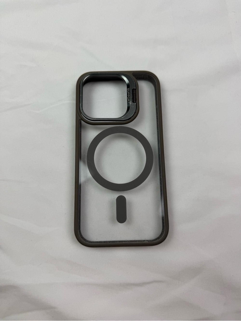 Clear Black MagSafe-Compatible Phone Case